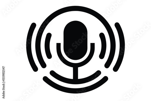voice recognition vector icon