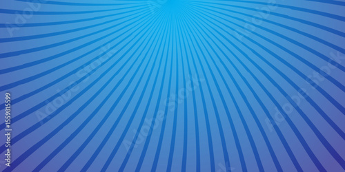 Optical Illusion Spiral in Blue with Abstract Radial Twisting Design Effect.