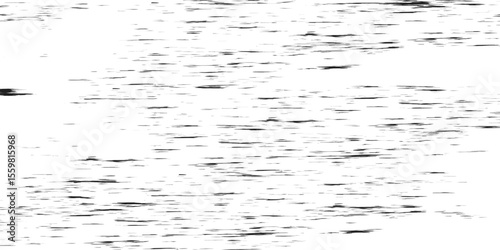 Distressed Black and White Dust Grunge Texture Border with Transparent Background.