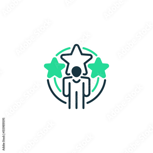 Customer Loyalty line icon. Universal creative premium symbol. Vector sign icon logo template. Vector illustration