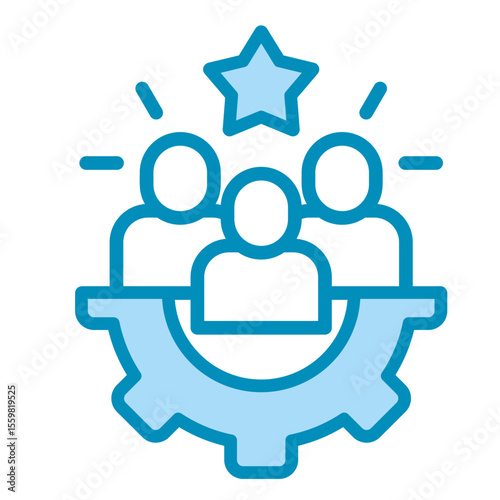 Team Augmentation  Icon Element For Design
