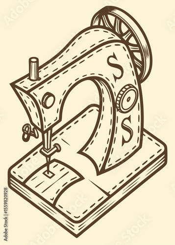 old sewing machine