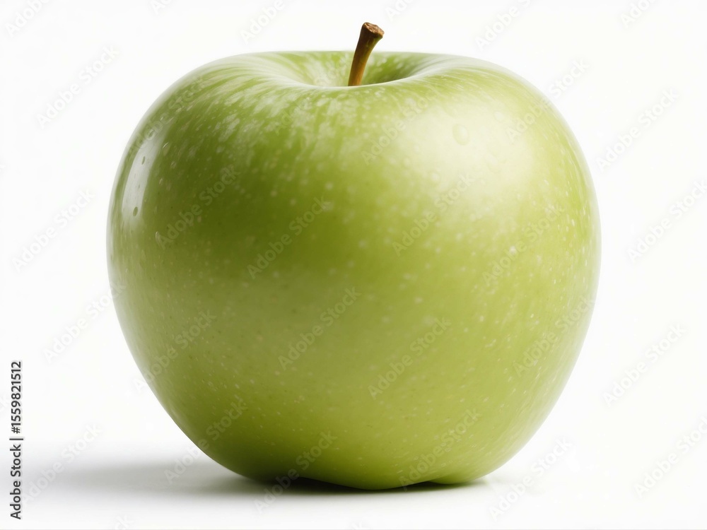 Fresh Green Apple on White Background Fresh Green Apple on White Background