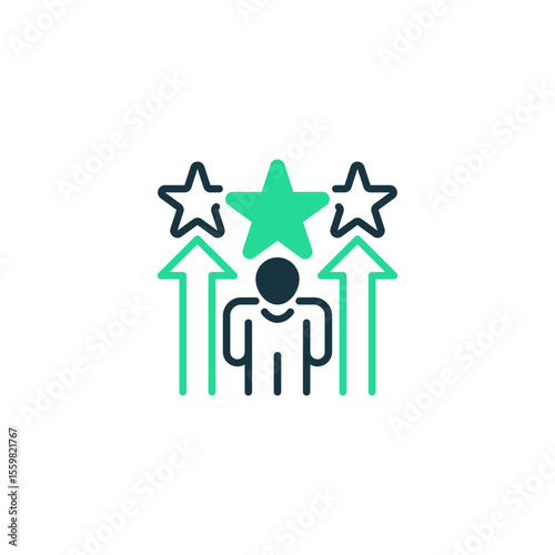 Talent Development line icon. Universal creative premium symbol. Vector sign icon logo template. Vector illustration