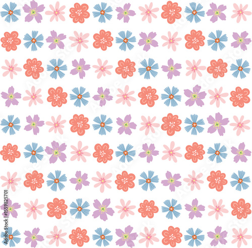Wallpaper Mural Tropical seamless pattern featuring hibiscus blooms and monstera foliage. Ideal for textile prints, wallpapers, wrapping paper, Torontodigital.ca