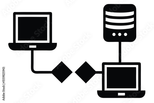dat transfer vector icon