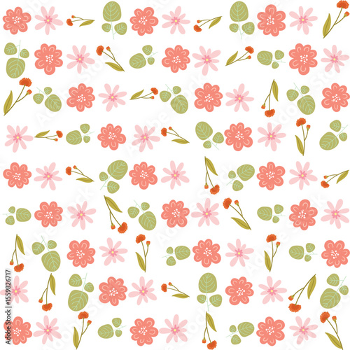 Wallpaper Mural Tropical seamless pattern featuring hibiscus blooms and monstera foliage. Ideal for textile prints, wallpapers, wrapping paper, Torontodigital.ca