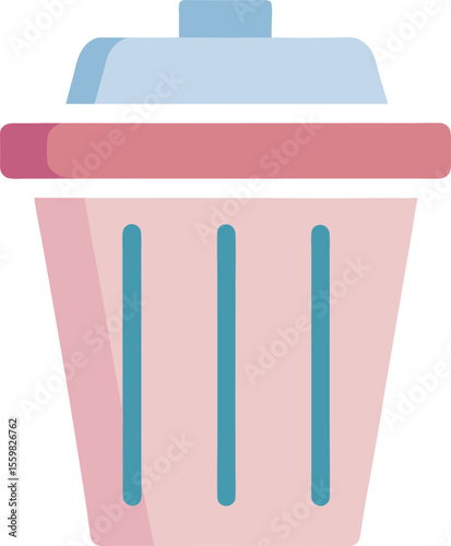 Trash Bin: Delete & Pastel

