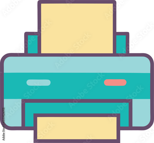 Adobe IllustPrinter: Office Tech Pastel