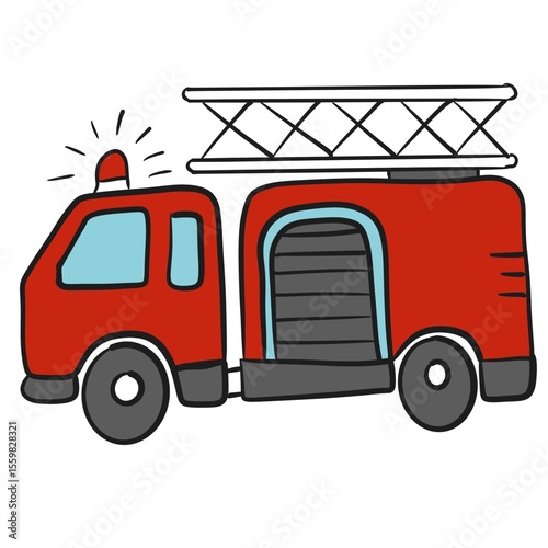 fire truck cartoon
