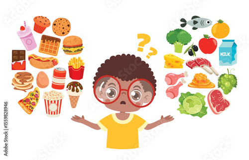 Eating Healthy or Unhealthy Food