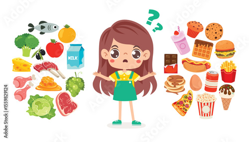 Eating Healthy or Unhealthy Food