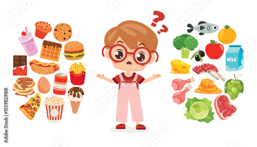 Eating Healthy or Unhealthy Food
