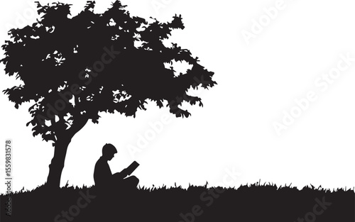 A loving couple walks with their child through a vibrant park, a delicate stork and baby illustration silhouetted against the spring sky.
