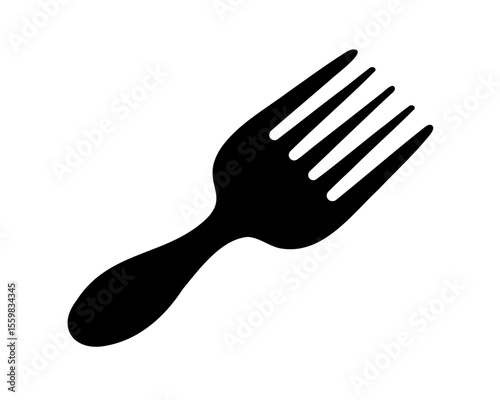 fork icon vector, fork silhouette vector art