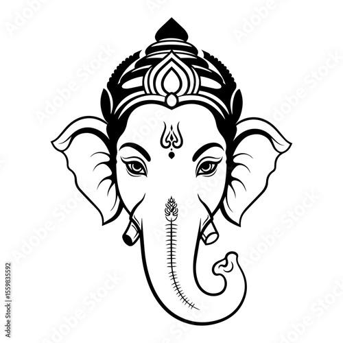 GANPATI BAPPA VECTOR DESIGN 4