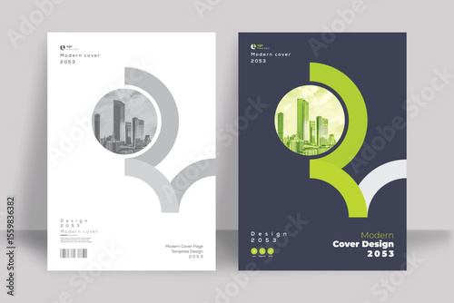 Corporate Book Cover Design Template in A4. Can be adapt to Brochure, Annual Report, Magazine, Poster, Business Presentation, Portfolio, Flyer, Banner, Website.