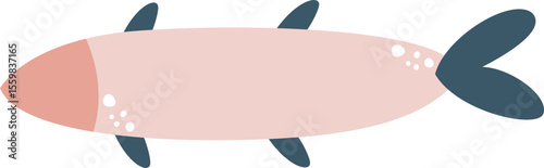 Cute fish vector illustration