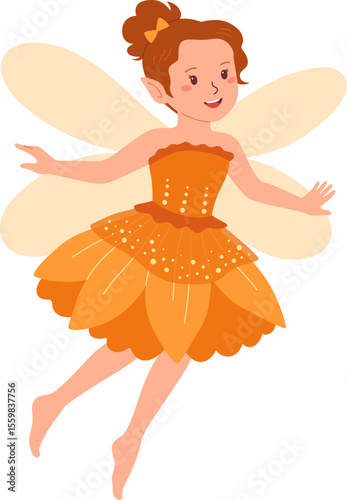 Orange Fairy Girl

