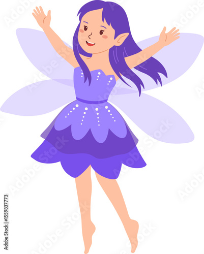 Purple Fairy Girl

