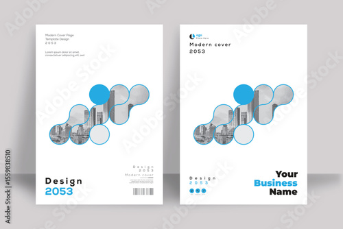 Corporate Book Cover Design Template in A4. Can be adapt to Brochure, Annual Report, Magazine, Poster, Business Presentation, Portfolio, Flyer, Banner, Website.