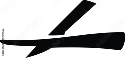 Razor Blade Silhouette – Icon of Precision and Grooming