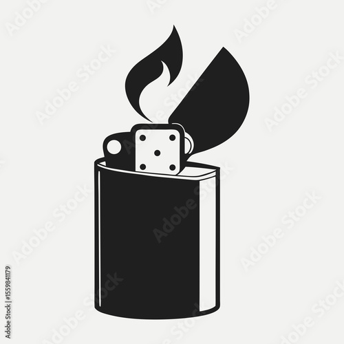 gas lighter vector illustration