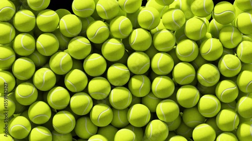 3D Tennis Ball Rain Transition