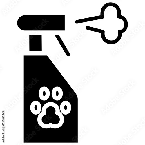 pet stain & odor removal glyph icon