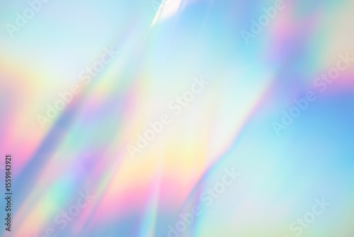 Abstract multicolor light texture overlay effect. Holographic rainbow background.