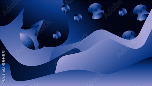 Abstract blue background 3d