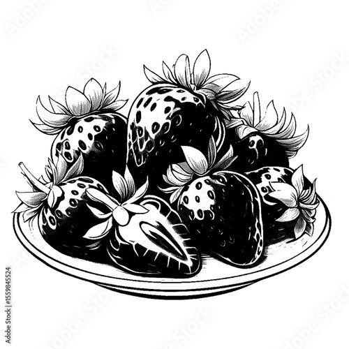 Black and white balustrade illustration on transparent background