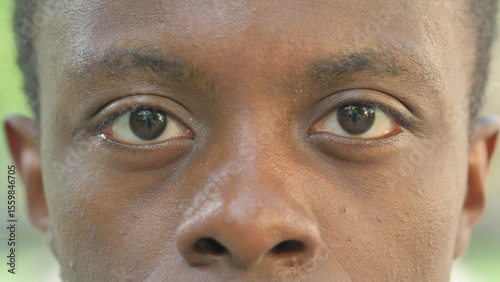 Close-up of Male Eyes and Forehead