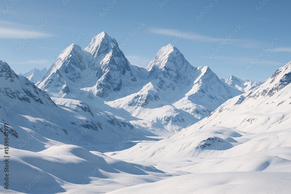 Obraz premium snow covered mountains