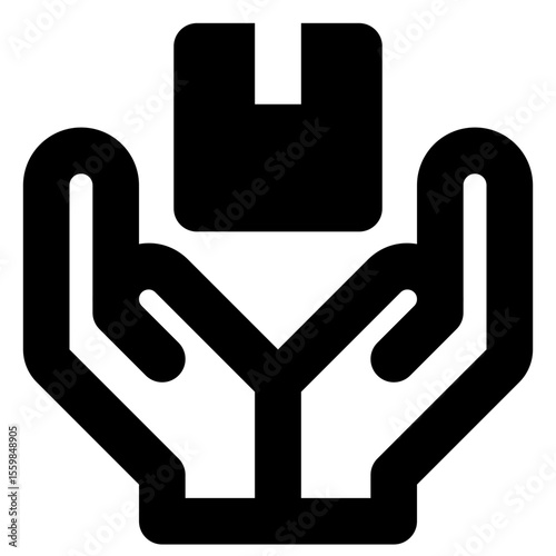 shipping and delivery solid icon