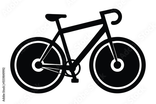 Racing bike icon vector