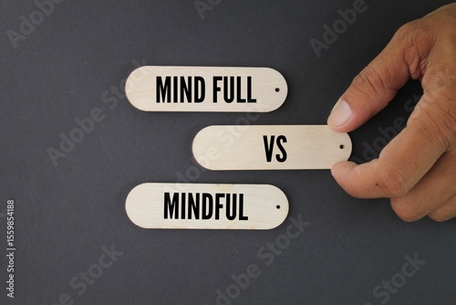 Fotografi Word Mind full vs mindful