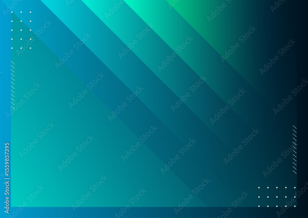 Obraz premium 幾何学 グラフィック 背景素材 緑