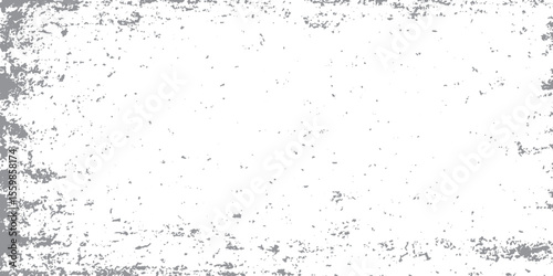 Dust Grunge Texture Border in PNG Format with Vintage Dirty Scratch Edge Design.