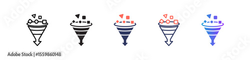 Funnel multiple icon