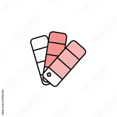 A palette of pink color swatches on a white background, evoking creativity and design possibilities.