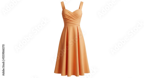 Isolated Peach Dress