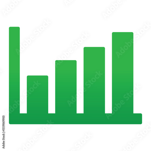 Growth success graph icon. Growing graph vector symbol. Growth business green arrow icon vector silhouette. Growth vector. Vector illustration.