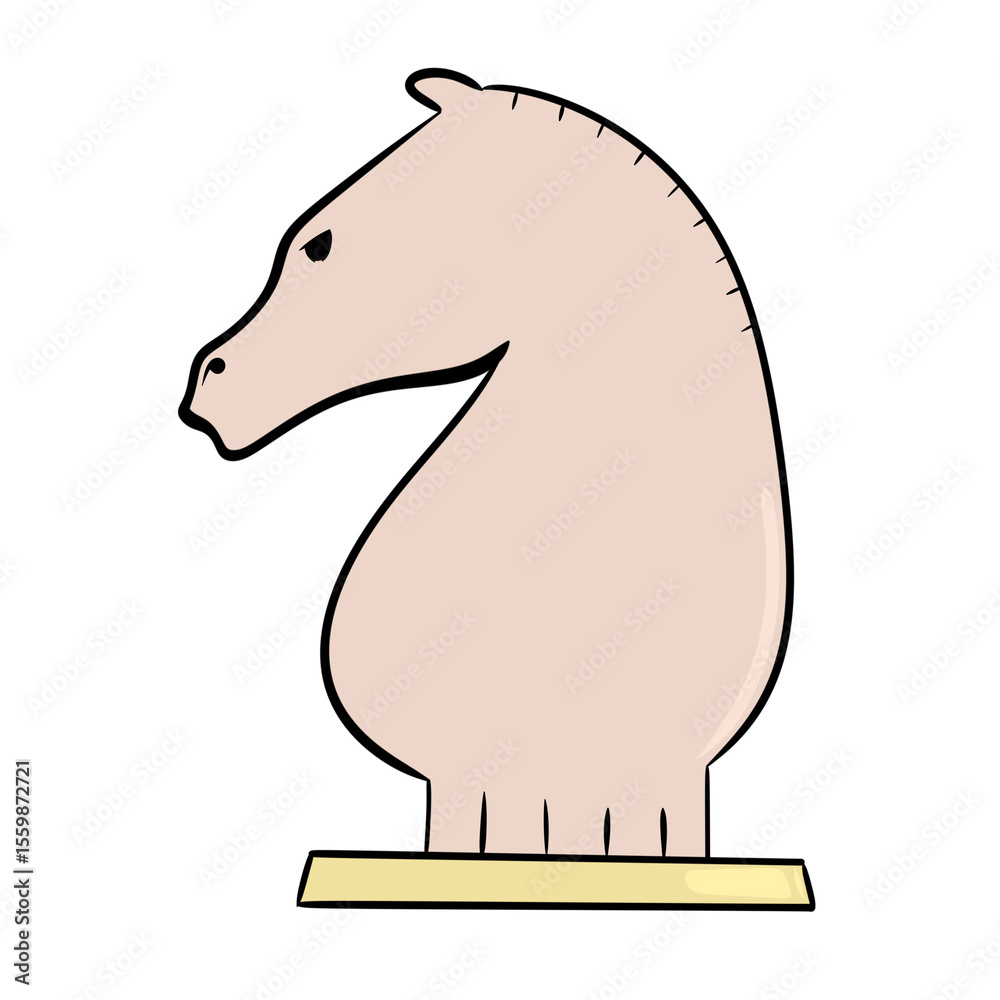 Fototapeta premium horse chess business icon design