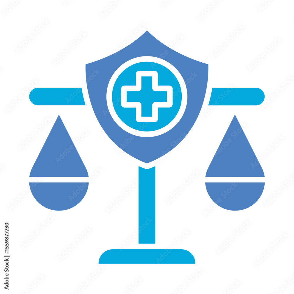 Fototapeta premium Health Law Icon