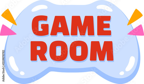 Game room banner label

