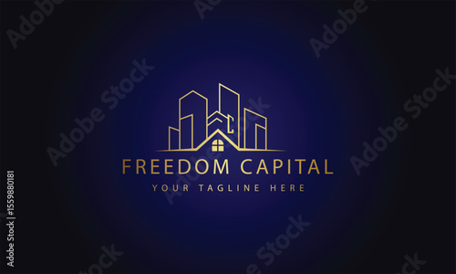Real estate logo design with full branding business card, stumps, email signature, and social media kit