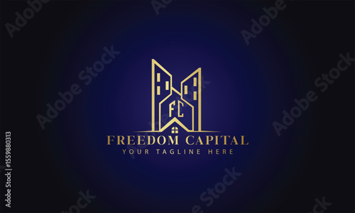 Real estate logo design with full branding business card, stumps, email signature, and social media kit
