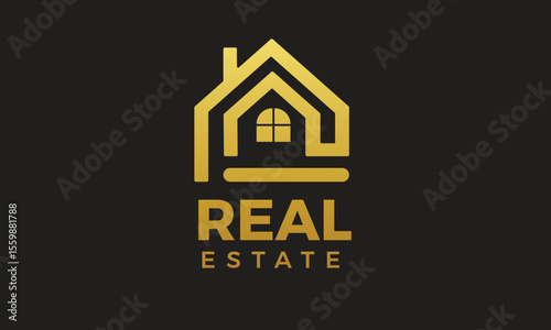 Real estate logo design with full branding business card, stumps, email signature, and social media kit