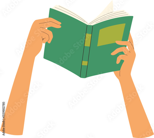 Hand holding book